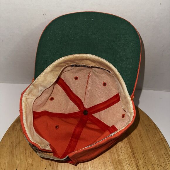 Vintage Ravines Golf Orange Rope Hat Texace USA Made Strapback Cap main image 11